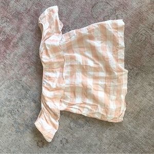 Club Monaco off-the-shoulder checkered top size small